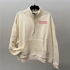 Strawberry Shortcake Cream Quarter-Zip Sweatshirt